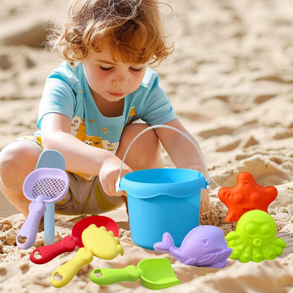 Kids Beach Toys Set Sand Play Water Outdoor Tide Pool Exploration Gardening Tools Sandbox Toys for Child