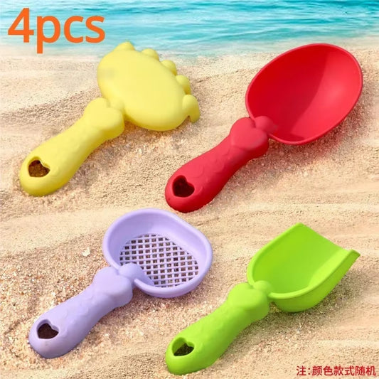 Foldable Bucket Beach Toy Set, Creative Sand Tools and Fruit Molds - Perfect for Playing and Traveling